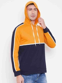 Double Color YB Mens Hoodie - L