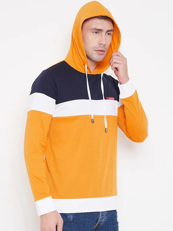 Triple Solid Mens Hoodie - L