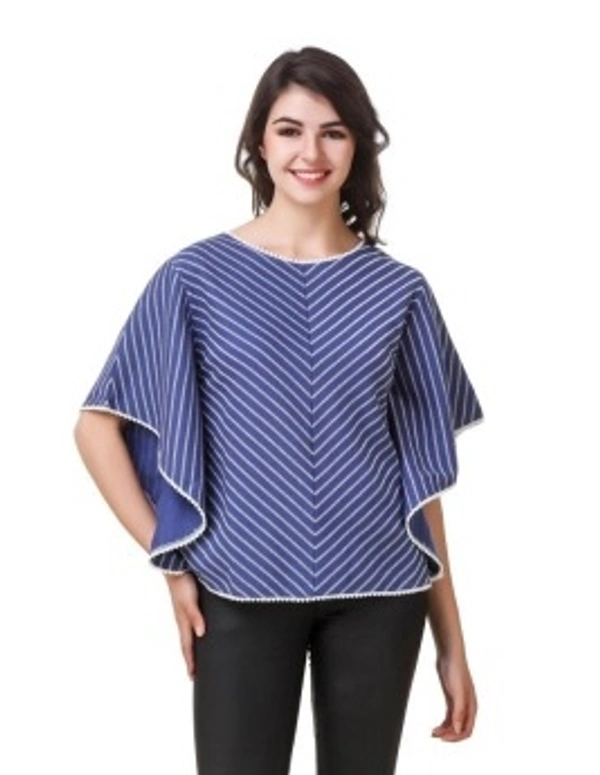 Girls Blue Silver Top