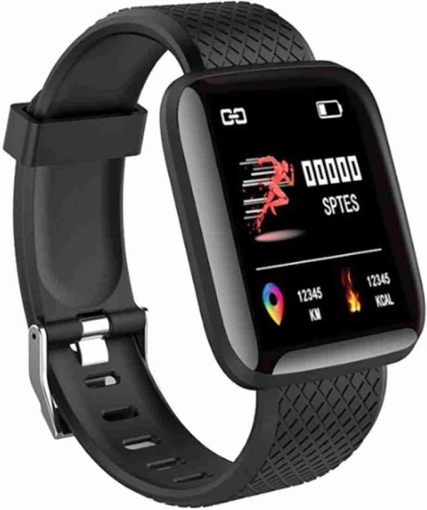 TXOR Storm M5 Black Smartwatch (Black Strap, Standard) - Black