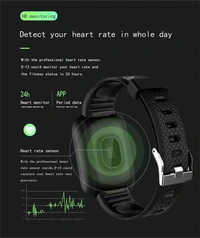 TXOR Storm M5 Black Smartwatch (Black Strap, Standard) - Black