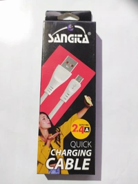 SANGITA Data Cable( Output Max 2.4 Type A ) - White