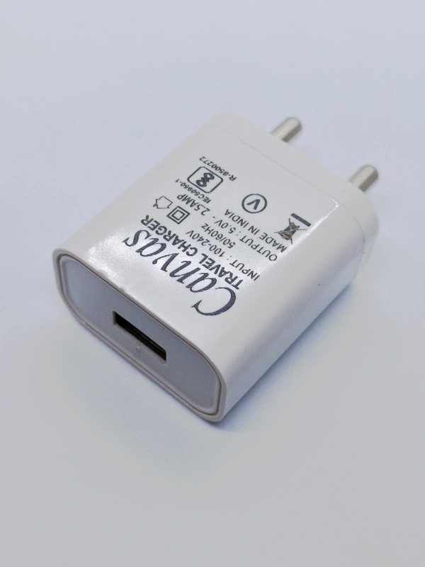 Canvas Single USB ( Adaptive Fast Charger ) - White