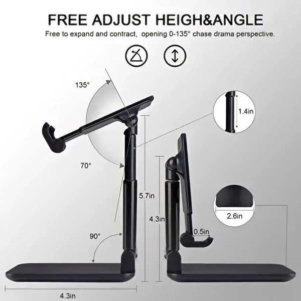 Mobile Stand For Table - Black