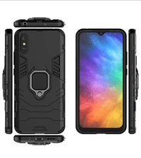KWINE CASE Back Cover for Mi Redmi 9A, Redmi 9i (Black, Rugged Armor)