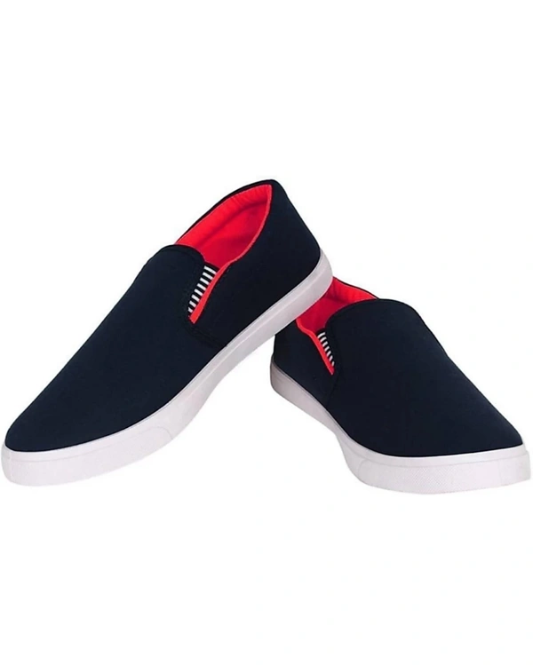 BRUTONFit-Man Slip On Sneakers For Men (Red,Black) - 7 8 9 10