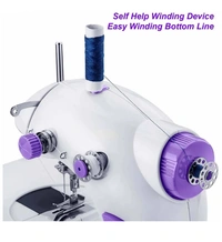 CHILLAXPLUS Portable 4 in 1 withadapter and foot pedal Electric SewingMachine (Built-in Stitches 1)