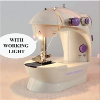 CHILLAXPLUS Portable 4 in 1 withadapter and foot pedal Electric SewingMachine (Built-in Stitches 1)