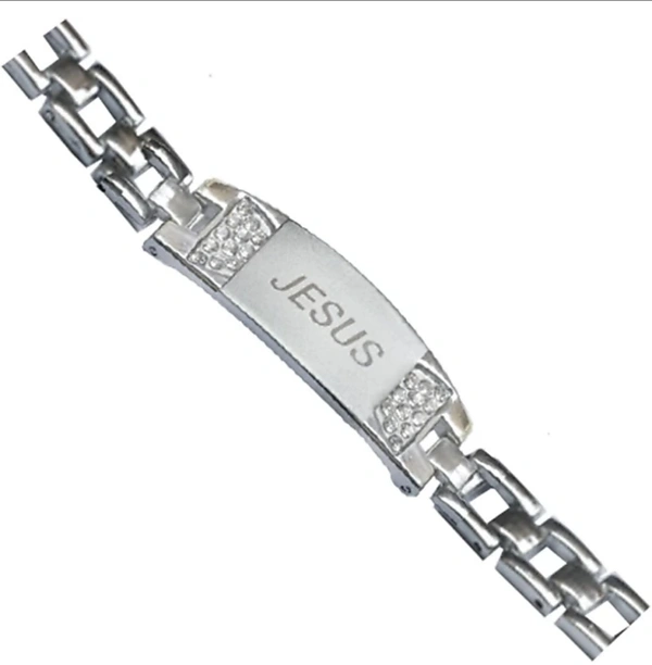 Men StyleSterling Silver Rhodium Bracelet