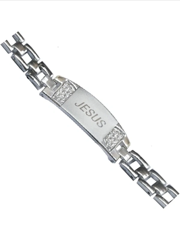 Men StyleSterling Silver Rhodium Bracelet