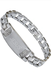 Men StyleSterling Silver Rhodium Bracelet
