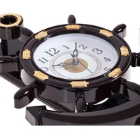 BIG BANG CREATIONS Analog 35 cm X 25 cm WallClock (Brown, With Glass) - Multicolor