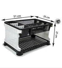 3D METRO SUPER STORE KitchenOrganiser Rack Utensil Kitchen Rack(Plastic)