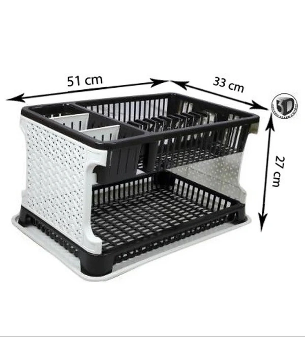 3D METRO SUPER STORE KitchenOrganiser Rack Utensil Kitchen Rack(Plastic)