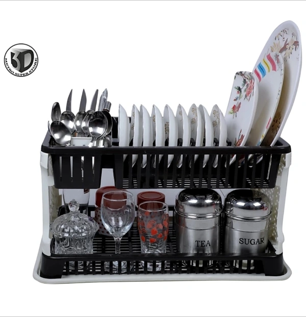 3D METRO SUPER STORE KitchenOrganiser Rack Utensil Kitchen Rack(Plastic)