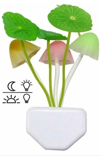 Crozier Mushroom Lamp AutomaticSensor Light Multi-Color Changing BestNight LED Bulbs, Pack of 1 Night Lamp(10 cm, Multicolor)