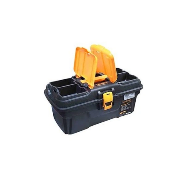 Taparia 150\times190\times335m Plastic Tool Box WithOrganizer, PTB 13 - black yellow color