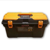 Taparia 150\times190\times335m Plastic Tool Box WithOrganizer, PTB 13 - black yellow color