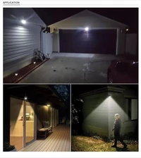 FOR PATIO, GARDEN, PATHWAY,Starbust WATERPROOF OUTDOOR LEDSOLAR LIGHT WITH MOTION SENSORGARAGE, DRIVEWAY-Emergency Light(Black) Solar Light Set (Wall MountedPack of 1)