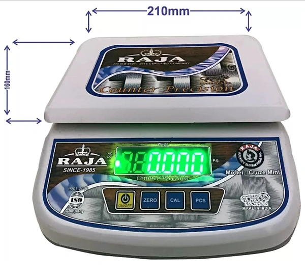 RAJA Kitchen 30Kg Digital ElectronicHome and Shop Weighing Scale(Multicolor)