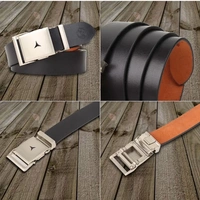 ZOROMen Black Genuine Leather Belt - 44