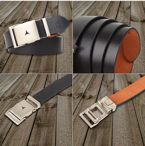 ZOROMen Black Genuine Leather Belt - 44