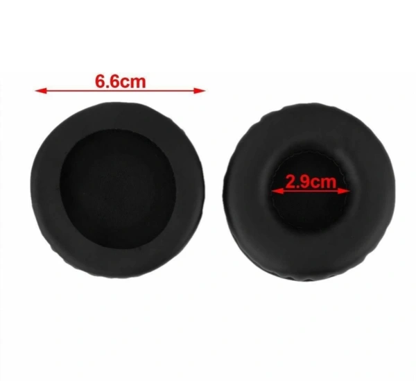 SYGA DR-BT101 Over The Ear Headphone Cushion(Pack of 2, Black) - black color