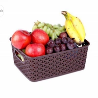 Leawall Basket with lid for KitchenVegetables, Toys, Books, Office, Stationer - 3 color
