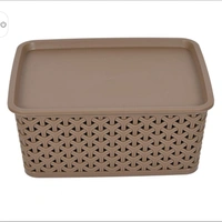 Leawall Basket with lid for KitchenVegetables, Toys, Books, Office, Stationer - 3 color