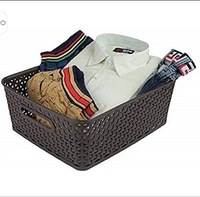 Leawall Basket with lid for KitchenVegetables, Toys, Books, Office, Stationer - 3 color