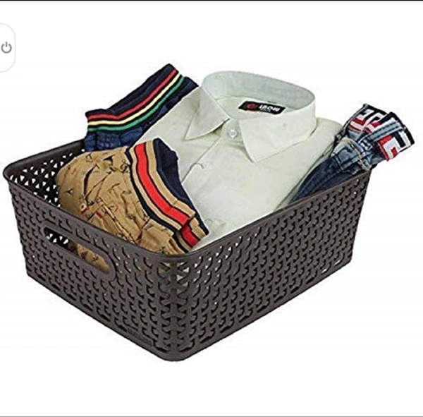 Leawall Basket with lid for KitchenVegetables, Toys, Books, Office, Stationer - 3 color