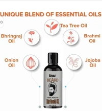 Beard Oil for Growing Beard Faster with Almond& Thyme, 100% Natural, Best Beard Growth Oilfor Men, Nourishes & Strengthens Uneven PatchyBeard - 30ML Hair Oil (50 ml)