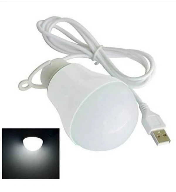 menaso Good Quality Portable MiniUSB Wired Bulb for Laptop/DesktopBulb Light RR4 Led Light_RR4 Led--11Led Light (White)