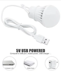 menaso Good Quality Portable MiniUSB Wired Bulb for Laptop/DesktopBulb Light RR4 Led Light_RR4 Led--11Led Light (White)