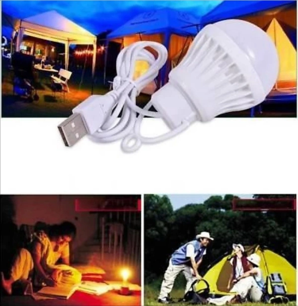 menaso Good Quality Portable MiniUSB Wired Bulb for Laptop/DesktopBulb Light RR4 Led Light_RR4 Led--11Led Light (White)