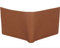 SAMTROHMen Tan Artificial Leather Wallet - Mini (8 Card Slots)