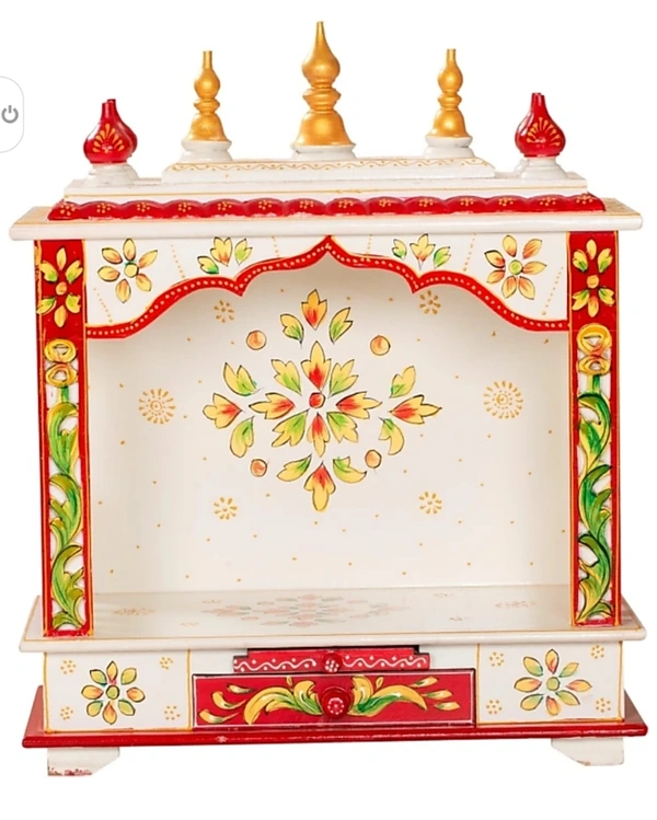 kamdhenu art and craft Mandir Temple forHome Pooja, Arti Solid Wood Home TempleSolid Wood Home Temple Solid Wood HomeTemple (Height: 70, Pre-assembled)