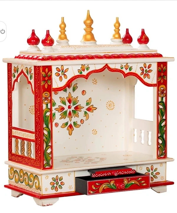 kamdhenu art and craft Mandir Temple forHome Pooja, Arti Solid Wood Home TempleSolid Wood Home Temple Solid Wood HomeTemple (Height: 70, Pre-assembled)