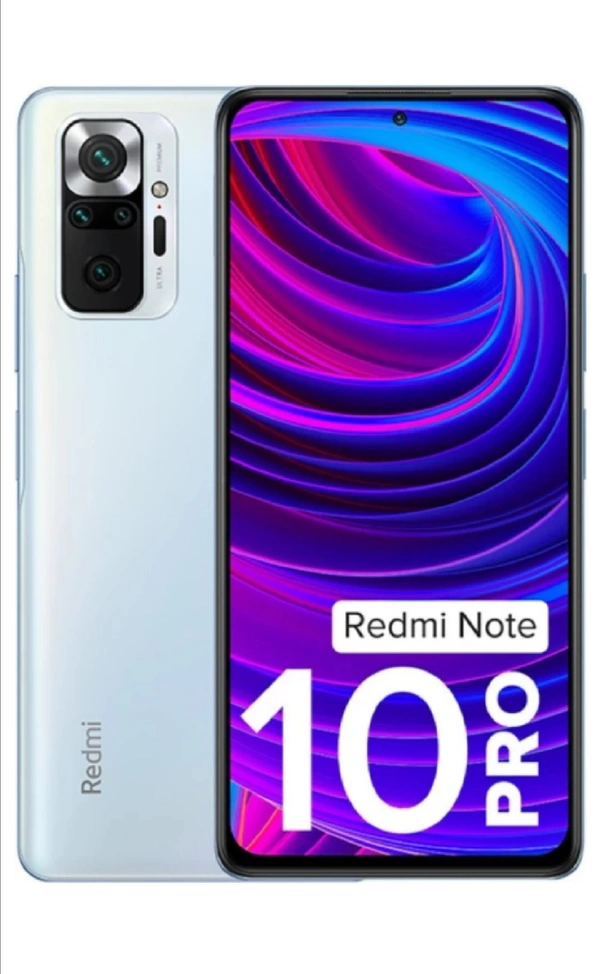 REDMI Note 10 Pro (Glacial Blue, 128 GB) (6 GB RAM) - Glacial Blue, 6 GB RAM 128 Internal