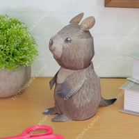 QuokkaArtist: MAPSIt is a paper craft of Quokka, which is said to be "the happiest animal in the world". The lovely figure is very popular. Would you like to assemble a paper craft into a lucky mascot? - Coffee Color