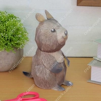 QuokkaArtist: MAPSIt is a paper craft of Quokka, which is said to be "the happiest animal in the world". The lovely figure is very popular. Would you like to assemble a paper craft into a lucky mascot? - Coffee Color