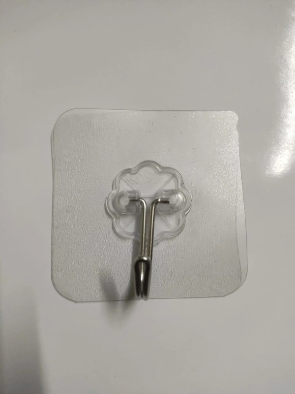 Brand: S.V.SOLOVIBES Magic Sticker Series Adhesive Hooks for Heavy Items - Load Capacity 5 KG (Pack of 2) - White Color
