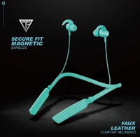 TECHFIRE Fire 500v2 Neckband hi-bass Wireless Bluetooth headphone Bluetooth Headset (Green, In the Ear)