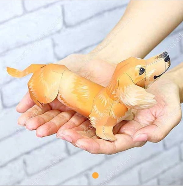 DachshundDachshund,Animals,Paper Craft,Healing,Mammals,cute,Pet Series,null,null,null,Dog,Brown,nullDachshundArtist: ayumu saito / craft pocketPaper Size