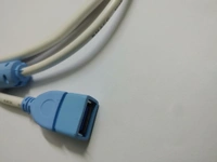 Male Female USB cable - White color
