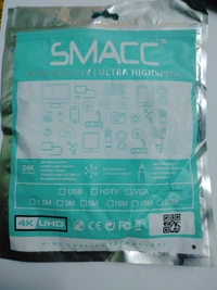Male Female USB cable - White color