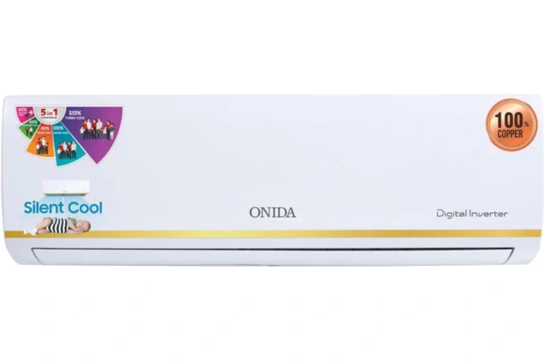 ONIDA Convertible 5-in-1 Cooling 1.5 Ton 3 Star Split Inverter AC - White (IR183PRSG, Copper Condenser)#JustHere