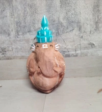 Ganesh Carving On Coconut Husk Handmade idol Statue Showpiece