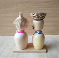 MEERAN ART AND CRAFTS Channapatna Toys Handmade Wooden Toys for Kids Handcrafted Wooden Spring Head Adivasi Coup