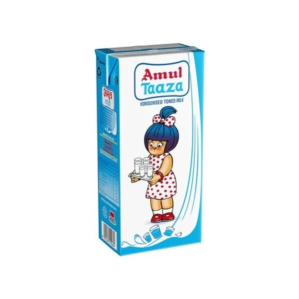Amul Taaza Homogenised Toned Milk - 200ml